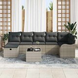 Set sofe 8 kom. 7-Broj sjedala Svijetlo siva poliratan | shoptok.hr