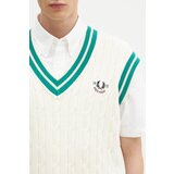 Fred Perry Telovniki & Jope CABLE KNIT TENNIS TANK Bež | Shoptok.si