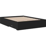  Okvir kreveta s ladicama crni 135 x 190 cm konstruirano drvo | shoptok.hr
