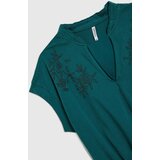 Marisse Navy Blue Cotton Blouse | shoptok.hr