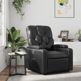 Maison Chic Naslanjač - Relax naslanjač črno umetno usnje, (22061419) | Shoptok.si