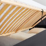 Mömax Oblazinjena Postelja Biern, Antracit, 180x200 | Shoptok.si