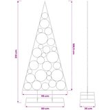  Metalno božićno drvce s okruglim stalkom KUOPIO 210 cm Čelik | shoptok.hr