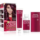 Garnier Color Sensation barva za lase odtenek 3.16 Głęboki Ametyst 1 kos | Shoptok.si