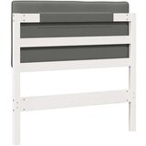  Tapecirani uzglavlje s uzglavljem Bijela i svijetlo siva 90 cm | shoptok.hr