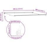  Okvir tende Narančasta i Crna 400 × 300 cm | shoptok.hr