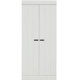WOOOD Bela garderobna omara iz masivnega bora 77x175 cm Connect – Cene
