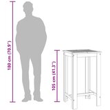  Vrtni barski stol 60 x 60 x 105 cm od masivnog bagremovog drva | Eponuda.ba