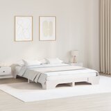 vidaXL okvir za posteljo Bela Trden borov les 160 x 200 cm Vzdržljiv Cene