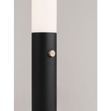 Nova Luce Mat crna željezna LED stojeća svjetiljka s mogućnosti zatamnjivanja sa sjenilom od akrilnog stakla (visina 141 cm) Glaze – | shoptok.hr