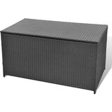  Škatla črna 120x50x60 cm poli ratan, (20579944) | Shoptok.si