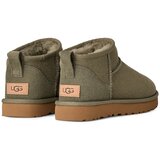 Ugg Snežke iz semiša Classic Ultra Mini zelena barva, 1116109.MMP | Shoptok.si
