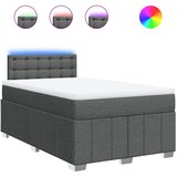  Krevet box spring s madracem tamnosivi 120 x 190 cm tkanina | shoptok.hr