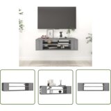 The Living Store Viseča TV omarica siva sonoma 100x30x26,5 cm inženirski les - TV Omarica, (21738372) | Shoptok.si