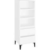 Maison Chic Visoka omara - Komoda - Predalnik Bela 40x36x110 cm inženirski les, (21722236) Cene