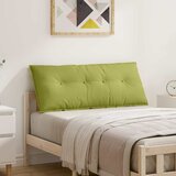 vidaXL Poglavni vzglavnik Svetlo zelena 120 x 19 x 50 cm blago | Shoptok.si