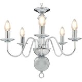 VidaXL Luster srebrni 5 žarulja E14 VidaXL Luster srebrni 5 žarulja E14 Slike