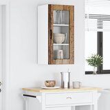  Zidni stakleni ormarić LUCCA Staro drvo 40 x 31 x 80 cm | Eponuda.com