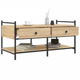  Stolić za kavu boja hrasta 99x50x50 cm konstruirano drvo | shoptok.hr