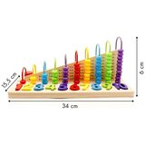 ECO TOYS Ecotoys Edukacijski abakus s drvenim brojkama | shoptok.hr
