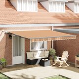 vidaXL Samodejna retraktibilna tenda z LED večbarvnimi črtami 400x350 cm Cene