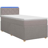  Boxspring krevet s madracem Sivosmeđa 90 x 190 cm Tkanina | shoptok.hr