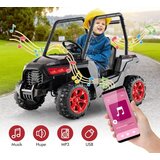  Otroški električni avto z 2.4G daljinskim upravljalnikom, moč motorja 24V , + 3 leta in več - črno/rdeč | Shoptok.si