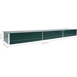  Povišena vrtna gredica od pocinčanog čelika 480x80x45 cm zelena | shoptok.hr