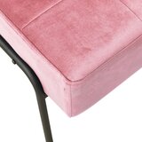  Stolica za opuštanje 65 x 79 x 87 cm ružičasta baršunasta | Eponuda.com