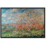  Slika - Claude Monet – Spring 120x80 U crnom drvenom okviru | shoptok.hr