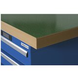 LISTA Delovna plošča za modulne delovne mize, obloga Urphen na osrednji iverni plošči, ŠxG 1500 x 750 mm, debelina 40 mm | Shoptok.si