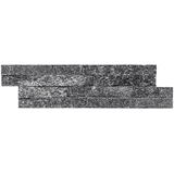 x pločice od ukrasnog kamena Quarzit Black Z-Shape (10 40 cm, Crne boje, Izgled kamena)