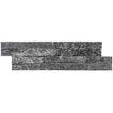 x Stenska obloga Quarzit (10 x 40 cm, črna, naravni kamen) | Shoptok.si