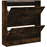 Furnova Omarica za čevlje dimljeni hrast 80x21x87,5 cm inženirski les, (21954729) | Shoptok.si