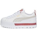 Puma Niske tenisice 'Mayze Lth Wn s' zlatna / svijetlosiva / bijela | shoptok.hr