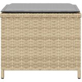  Vrtni stolčki z blazinami 4 kosi bež 40x40x35 cm poli ratan | Shoptok.si