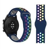 INF Silikonski pašček za uro za Samsung, Huawei in Garmin Blue 22 mm, (21235574) | Shoptok.si
