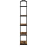 vidaXL Knjižna polica Dimljeni hrast 80 x 30 x 183 cm Konstruiran les | Shoptok.si