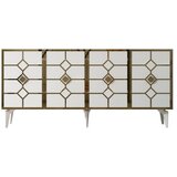 Hanah home cagla - white, gold whitegold console | ePonuda.com
