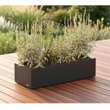 Herstera Garden Cube Xic L | Metalna pravokutna žardinjera za cvijeće | 100 L | Antracit - BRANDED IN EU | shoptok.hr