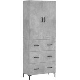  Visoka komoda siva betona 69,5x34x180 cm od konstruiranog drva | shoptok.hr