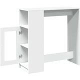 vidaXL Barski stol s držačima bijeli 101x40x103,5 cm drveni | shoptok.hr