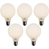 LUEDD Komplet 5 E27 3-stopenjska zatemljiva LED žarnica Opal G95 4W 450lm 3000K Cene