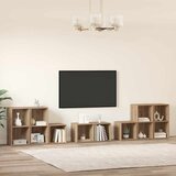  Set TV stalka Zidne 8 pcs Umjetnički hrast Konstruirano drvo | shoptok.hr