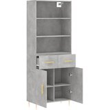  Visoka komoda siva betona 69,5x34x180 cm od konstruiranog drva | shoptok.hr