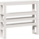  Posteljni okvir z vzglavjem bel 75x190 cm trdna borovina, (21303415) | Shoptok.si