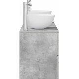  Set ormarića za kupaonicu 3 kom. Betonska siva 129 x 35 x 80 cm | Shoptok.si