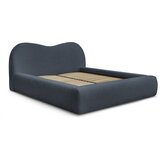 Bobochic Paris Tamno plavi tapecirani bračni krevet s prostorom za odlaganje s podnicom 180x200 cm Orlane – Cijene