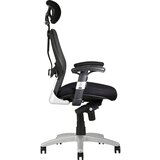  Vrtljiv pisarniški stol SATURN 130, nosilnost 130 kg, črno mrežasto naslonjalo / črn sedež | Shoptok.si