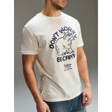 Sinsay Pamučna majica s printom | shoptok.hr